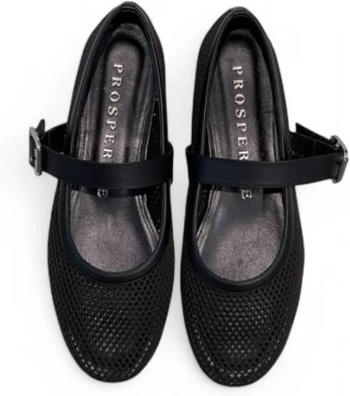 Prosperine Zwarte Mary Jane Ballerina`s