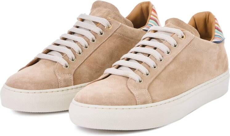PS By Paul Smith Beck Sneakers in Zand Suède