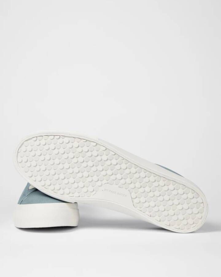 PS By Paul Smith Blauwe Canvas Lage Top Veterschoenen