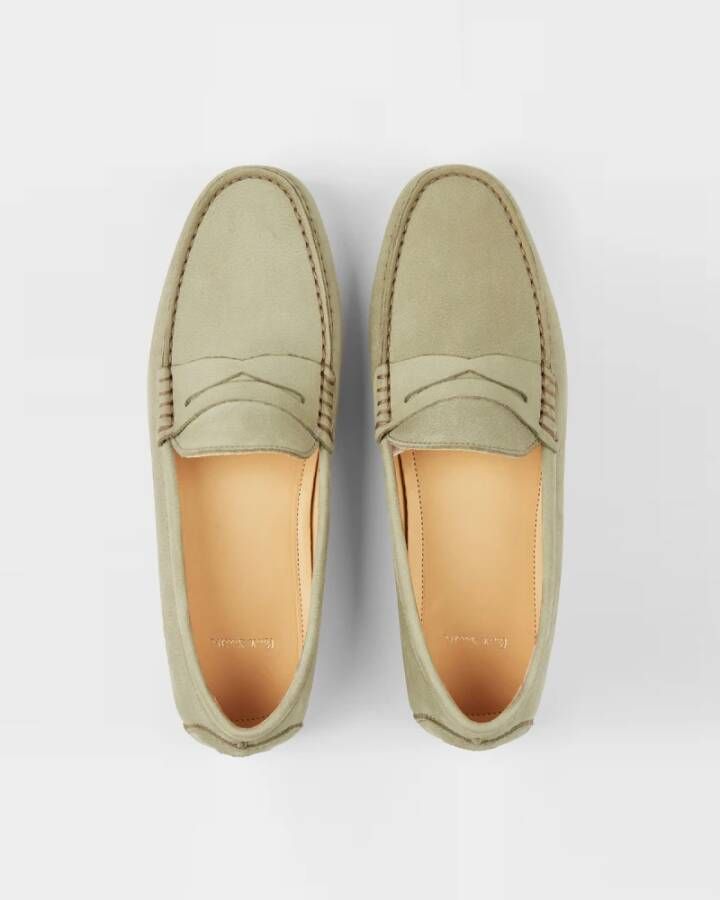 PS By Paul Smith Groene Suède Rij Mocassin