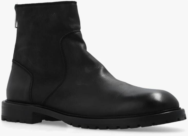 PS By Paul Smith Leren enkellaarzen Black Heren