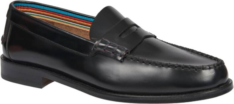 PS By Paul Smith Zwarte Leren Loafer Mocassin Schoenen Black Heren