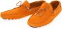 PS By Paul Smith Oranje Suède Klassieke Mocassin Schoenen - Thumbnail 2