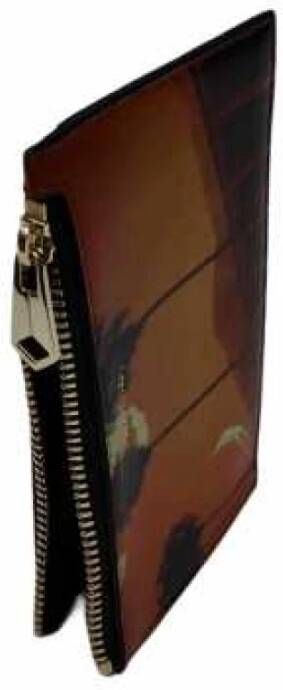 PS By Paul Smith Portemonnee met palmboomprint van leer
