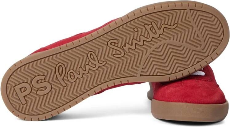 PS By Paul Smith Rode Suède Veterschoenen