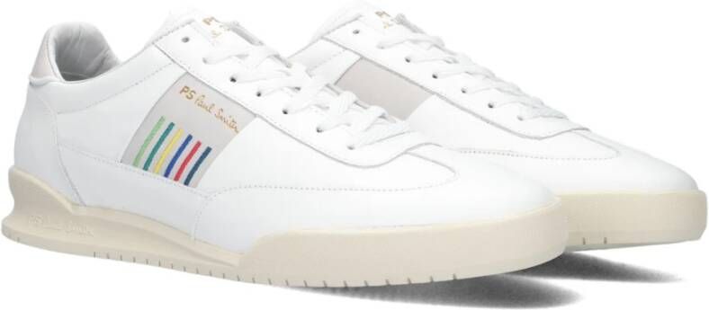 PS By Paul Smith Witte Leren Lage Sneakers White Heren