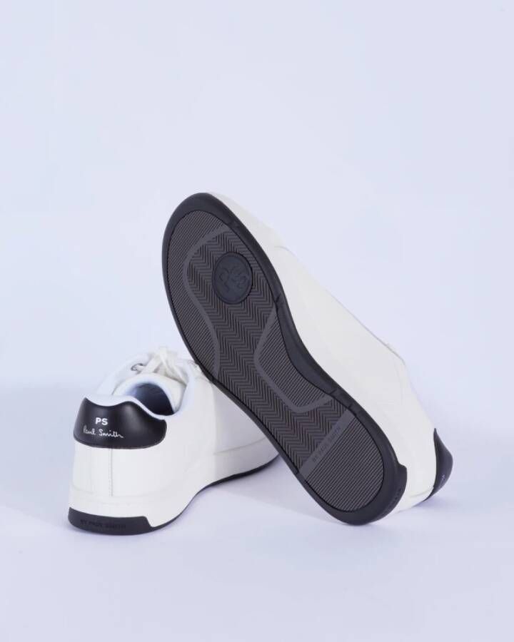 PS By Paul Smith Witte Leren Veterschoenen