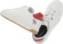 PS By Paul Smith Witte Rode Leren Albany Sneakers - Thumbnail 2