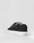 PS By Paul Smith Zwarte Canvas Lage Top Veterschoenen - Thumbnail 2