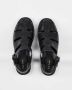 PS By Paul Smith Zwarte Fisher Sandalen met Union Jack zool - Thumbnail 2