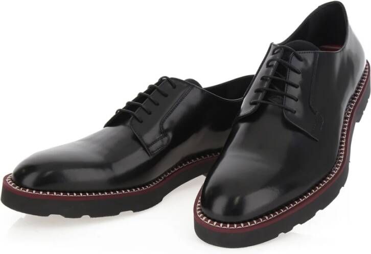PS By Paul Smith Zwarte High-shine Leren Derby Schoenen