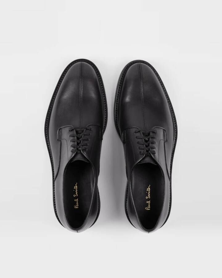 PS By Paul Smith Zwarte leren Derby schoenen