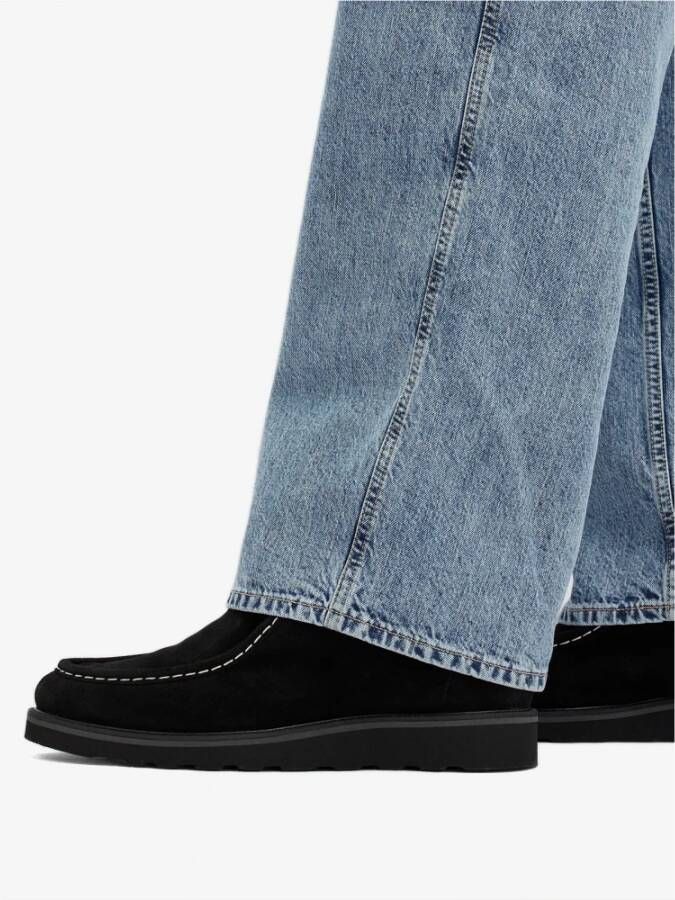 PS By Paul Smith Zwarte Suède Veterschoenen