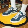 PUMA x Butter Goods Basket VTG Vintage Heren Sneakers Schoenen Blauw 381099 - Thumbnail 7