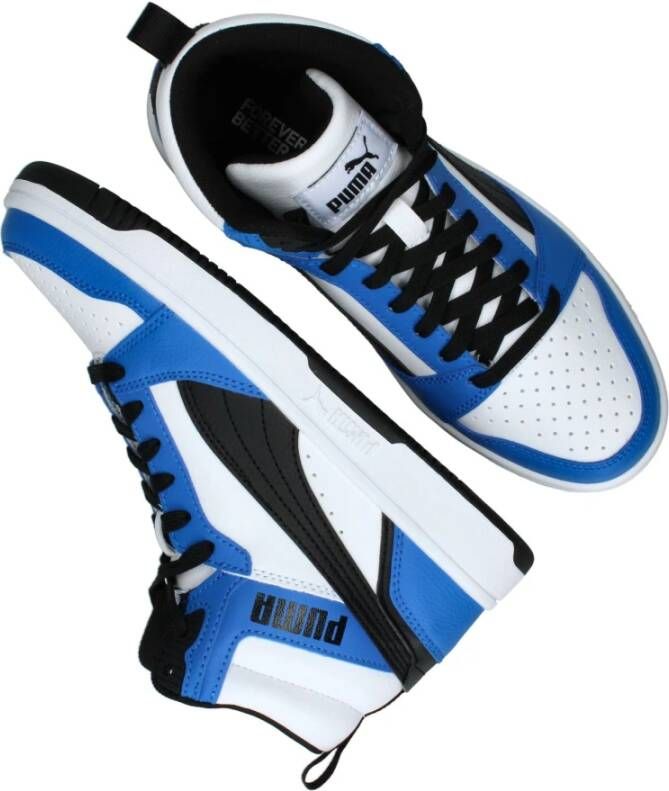 Puma Blauwe Rebound V6 Mid Sneaker voor jongens Multicolor Dames