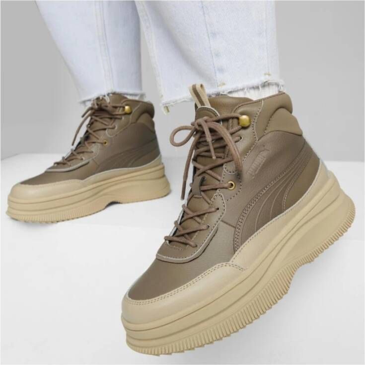 Puma Bruine Enkellaarsjes voor Dames