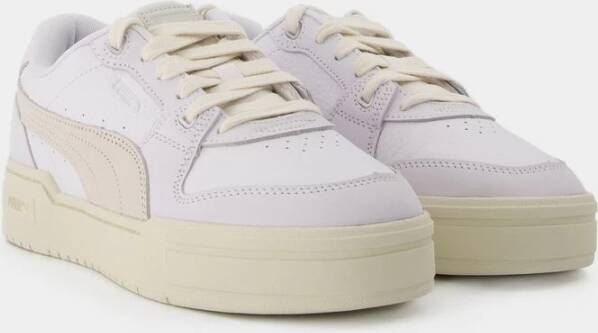 Puma Lux Leren Witte Sneakers Wit Heren