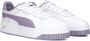 PUMA Carina Street Jr Meisjes Sneakers White-Pale Plum- Silver - Thumbnail 4