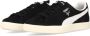 Puma Clyde Hairy Suede Lage Schoen Zwart Ivoor Black Heren - Thumbnail 4