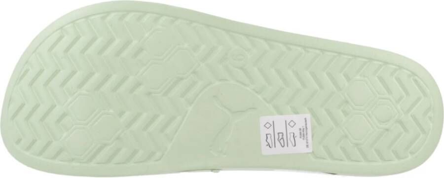 Puma Cut Out Sliders Green Heren