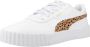 PUMA Carina 3.0 Animal Jr Sneakers White-Light Sand- Gold - Thumbnail 8