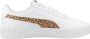 PUMA Carina 3.0 Animal Jr Sneakers White-Light Sand- Gold - Thumbnail 10