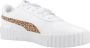 PUMA Carina 3.0 Animal Jr Sneakers White-Light Sand- Gold - Thumbnail 11