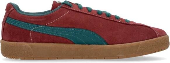 Puma Donker Jasper Lage Schoen met Leer Brown Heren