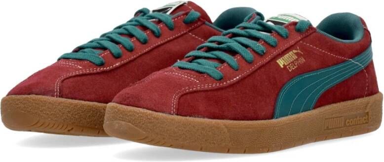 Puma Donker Jasper Lage Schoen met Leer Brown Heren