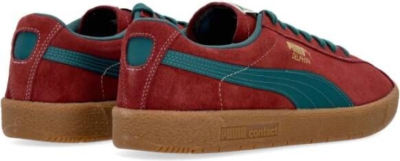 Puma Donker Jasper Lage Schoen met Leer Brown Heren