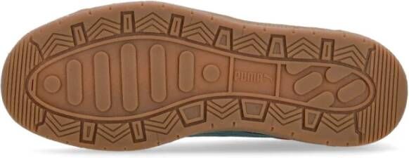 Puma Donker Jasper Lage Schoen met Leer Brown Heren
