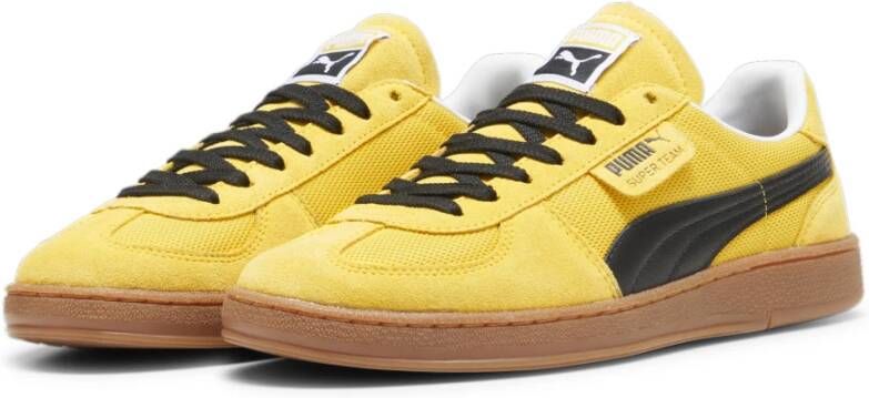 Puma Gele Team Sneakers 1982 Design Details Yellow Heren