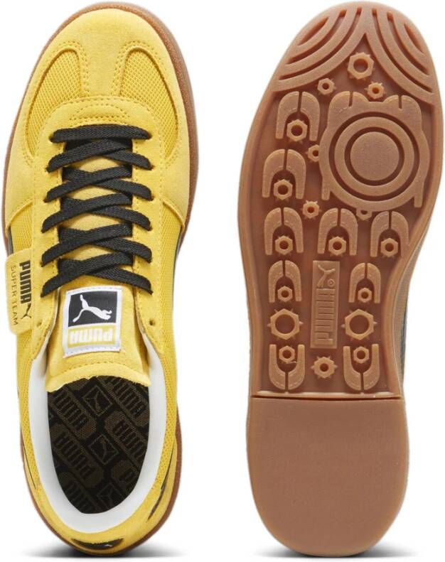 Puma Gele Team Sneakers 1982 Design Details Yellow Heren