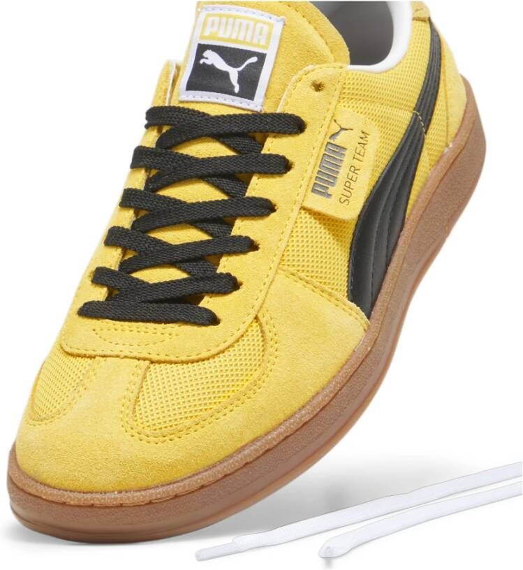 Puma Gele Team Sneakers 1982 Design Details Yellow Heren