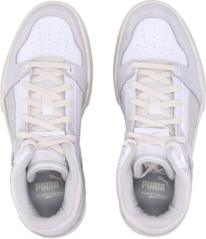 Puma Hoge sneaker in wit grijs White Dames