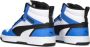 Puma Rebound v6 Mid V6 Mid sneakers wit zwart kobaltblauw Imitatieleer 35.5 - Thumbnail 14