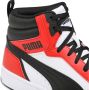 PUMA Rebound v6 Unisex Sneakers White- Black-For All Time Red - Thumbnail 14