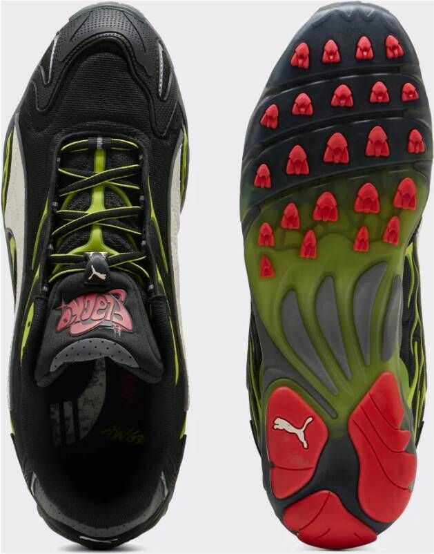 Puma Inhale Zwart Warm Wit Limoen Pow Sneakers Green Heren