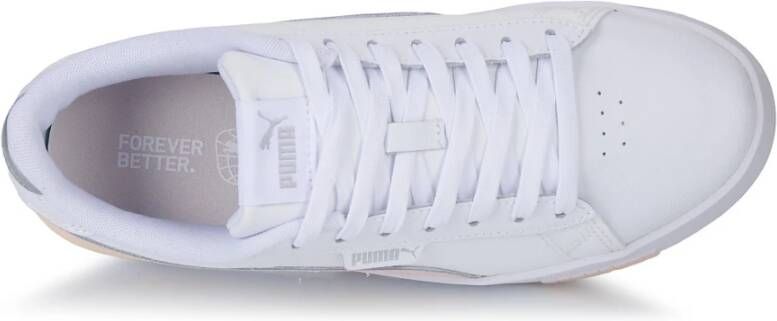 Puma Jada Renew Tennis Geïnspireerde Sneakers Wit en Roze White Dames