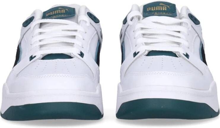 Puma Lage Suède Slipstream Sneaker Wit Zwart Groen White Heren