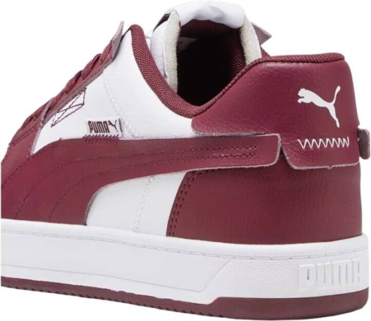 Puma Lage Top Vintage Stijl Synthetisch Leren Sneakers Red Heren