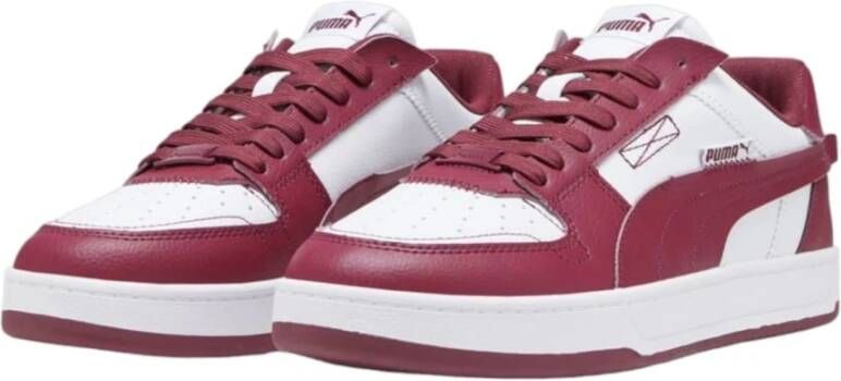 Puma Lage Top Vintage Stijl Synthetisch Leren Sneakers Red Heren