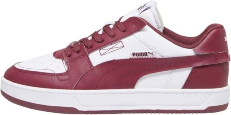 Puma Lage Top Vintage Stijl Synthetisch Leren Sneakers Red Heren