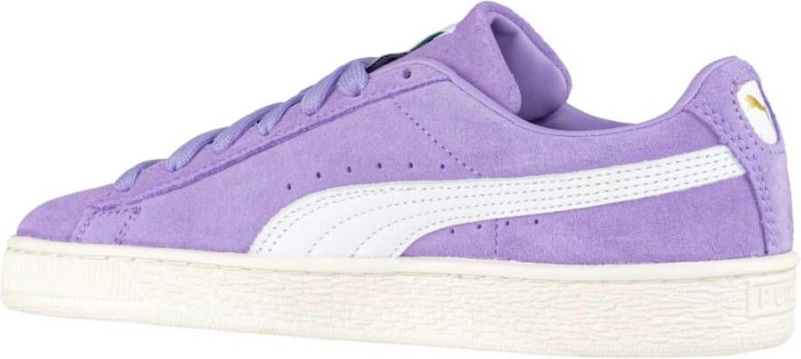 Puma Lila Leren Sneakers