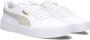 Puma Carina 2.0 Zebra sneakers wit zand Leer Printopdruk 35.5 - Thumbnail 7