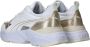 PUMA Cassia Metallic Shine Dames Sneakers White- Gold- Silver-Vapor Gray - Thumbnail 6