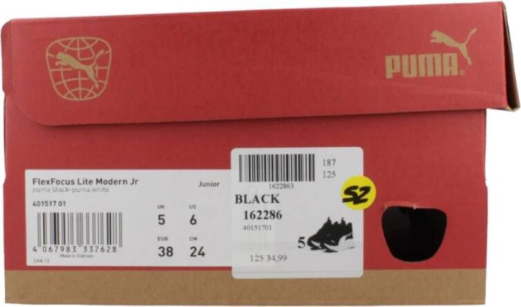 Puma Moderne Flexfocus Lite Sneakers voor Junioren Black Heren