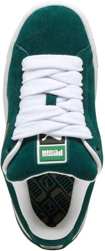 Puma Moderne Suede Sneakers met Unieke Details Green Unisex