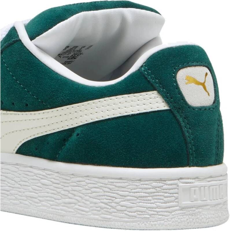 Puma Moderne Suede Sneakers met Unieke Details Green Unisex