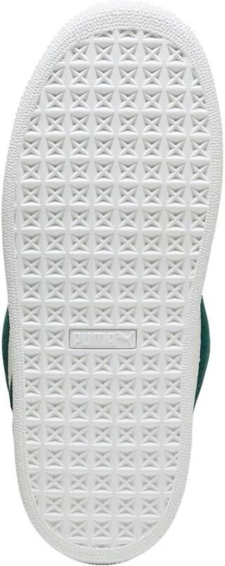 Puma Moderne Suede Sneakers met Unieke Details Green Unisex